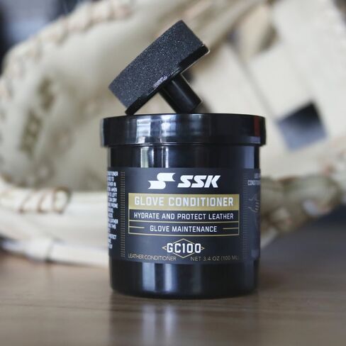 SSK Glove Conditioner with Applicator-Baseball & Softball Glove Maintenance-Hydrates & Protects Leather GC100 in Saudi Arabia
