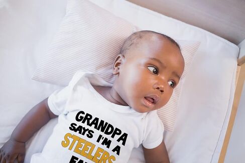 NanyCrafts Baby's My Grandpa يقول أنا من محبي ستيلرز، من محبي ستيلرز in Kuwait