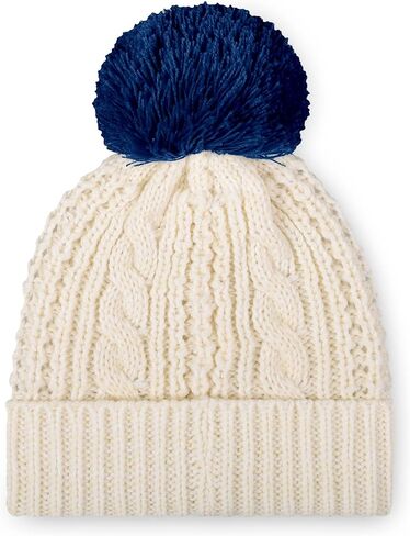 FOCO Seattle Seahawks NFL Super Bowl LX Champions Primary Logo White Cable Knit Pom Beanie in Saudi Arabia