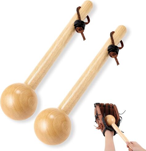 Baseball & Softball Glove Mallet-12 Inch Wooden Hammer with Leather Rope, Durable Glove Pocket Break-in Tool in Saudi Arabia