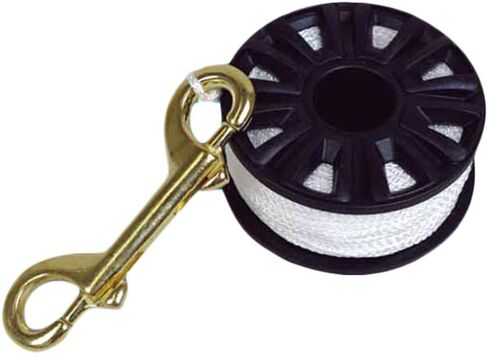 ScubaMax White Line 150 ft Finger Spool with Brass Clip - DR-04-W in Kuwait