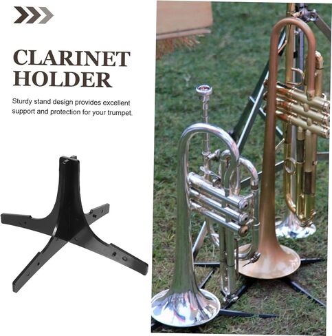 Portable B Flat Trumpet Stand Detachable Brass Instrument Holder Adjustable Music Stand for Trumpet and Oboe Lightweight Wind Instrument Rack in Saudi Arabia