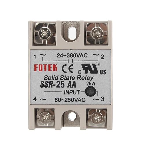SSR -10AA 25AA 40AA AC Control White Shell Single Phase Solid State Relay 24~380VAC to 80~250VAC(40AA) in Kuwait