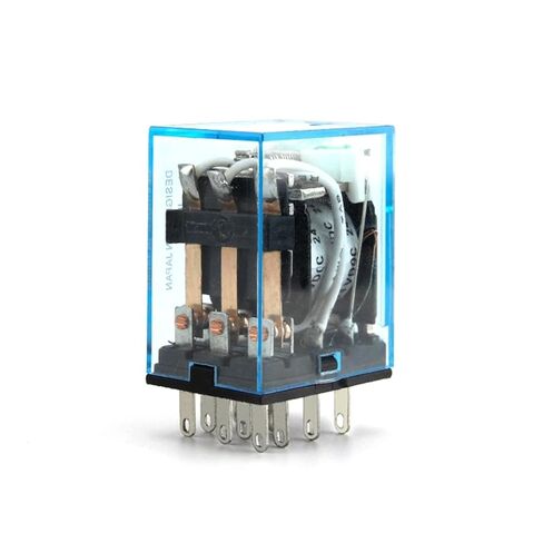 1pcs Intermediate Relay HH53P MY3NJ Plug-in Relay DC AC12v 24v AC110v 220v 5a Silver Contact PYF11a 11pins Socket(DC 24V) in Kuwait