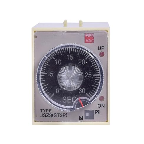 مرحل الحد الزمني ST3P JSZ3 A-A BCD تأخير التشغيل AC220V/110V/380V/36V DC24V/12V مع مقبس أساسي 2NO2NC(DC24,ST3P A-A) in Kuwait