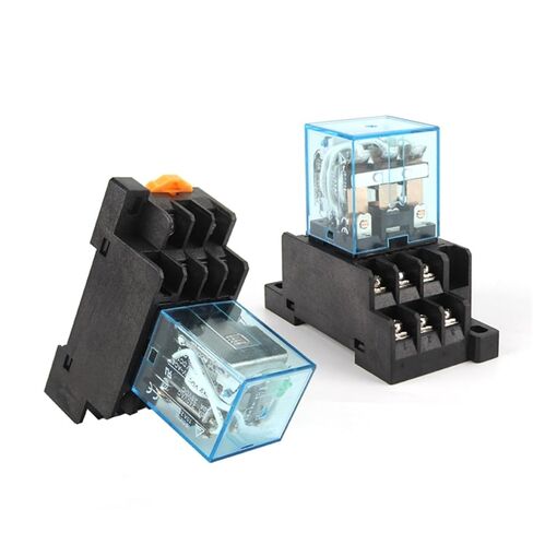 Intermediate Relay HH63P LY3NJ 10A Micro Small Electromagnetic ACDC12V24V AC110V 220V 380V with 11 pins Socket Base PTF11A(with Socket,AC 380V) in Saudi Arabia
