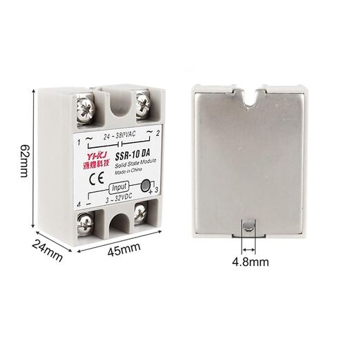 1pcs Solid State Relay SSR-25DA 25A SSR-10DA SSR-40DA 5-24VDC to 24-380V AC SSR 25DA6-20mA(SSR-40DA) in Saudi Arabia