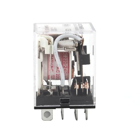 مرحل متوسط ​​HH62P LY2NJ 10A مايكرو صغير كهرومغناطيسي تيار متردد/DC12V24V AC110V 220 فولت 380 فولت مع قاعدة مقبس 8 دبابيس PTF08A (بدون مقبس، تيار مستمر 12 فولت) in Kuwait