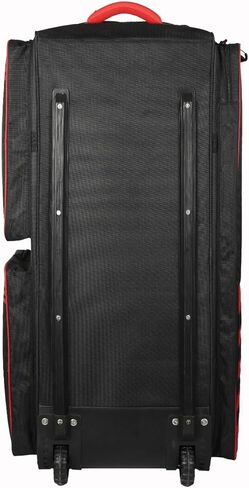 Hammer Black Edition Trolley Wheelie Cricket Kit Bag | 206L Extra-Large Capacity | Dual Bat Compartments | Luggage-Grade Wheels | Adult Cricket Gear Bag in Kuwait