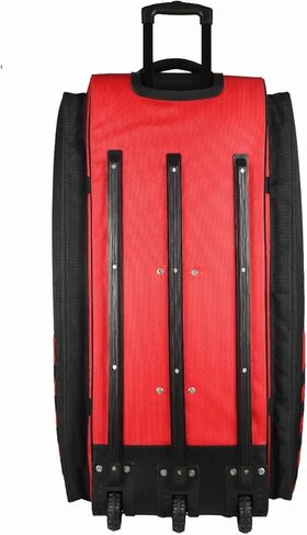 Hammer Black Edition Trolley Wheelie Cricket Kit Bag | 206L Extra-Large Capacity | Dual Bat Compartments | Luggage-Grade Wheels | Adult Cricket Gear Bag in Kuwait