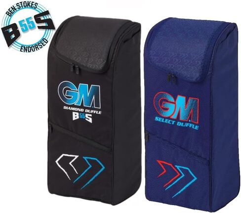 Gunn & Moore GM Cricket Duffle Duffel Bag | Tough 600 Denier Polyester | Small, Medium, Large or Extra Large | Blue, Blue & Red, Black & Blue or Black, Cyan & Fluro in Saudi Arabia