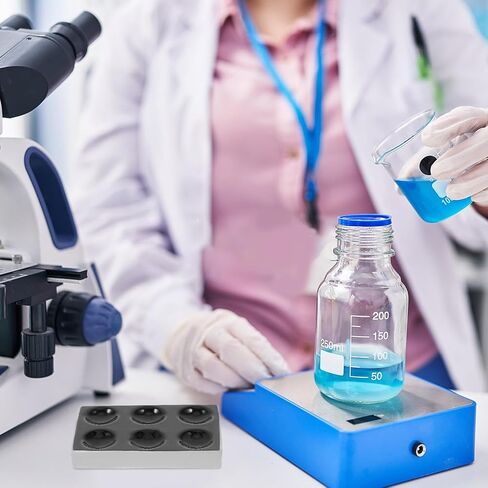 DOITOOL 2 قطعة لوحات بقعة من البورسلين السيراميكي آبار التفاعل 6 ثقوب سوداء للتجربة العلمية مختبر الاختبار الكيميائي in Saudi Arabia