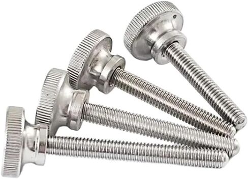 مسامير جناح مخرشة 304 من الفولاذ المقاوم للصدأ برأس عالي مخرش يدويًا/مسمار خطوة ملتوية يدويًا M2M3M4M5M6M8M10 (1 قطعة M8x70) in Kuwait