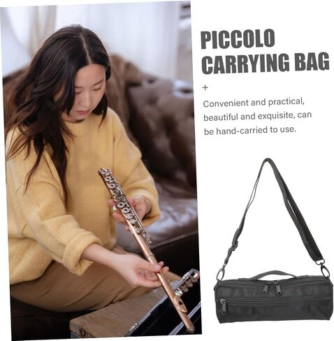 Generic Piccolo Pouch Soft Plush Wind Instrument Bag Lightweight Portable Carrying Case with Material for Piccolo Storage and Protection in Saudi Arabia