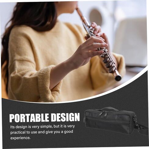 Generic Piccolo Pouch Soft Plush Wind Instrument Bag Lightweight Portable Carrying Case with Material for Piccolo Storage and Protection in Saudi Arabia
