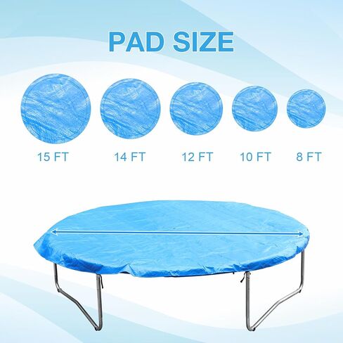 Trampoline Rain Cover 12FT, Waterproof Trampoline Tarp for Sun Snow Wind Protection in Saudi Arabia