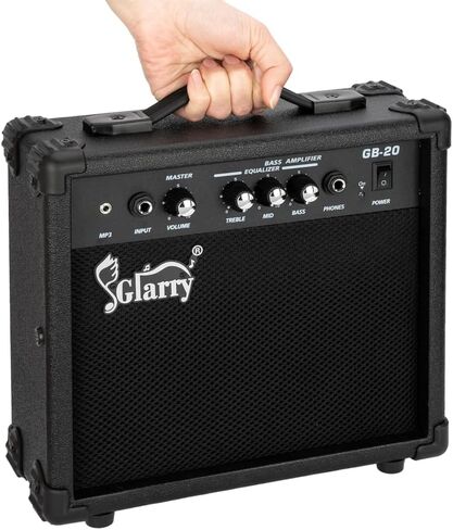 20W Electric Bass Amplifier – Portable Practice Amp with Volume, Treble, Middle & Bass Control, Perfect for Beginner Home Jamming in Saudi Arabia