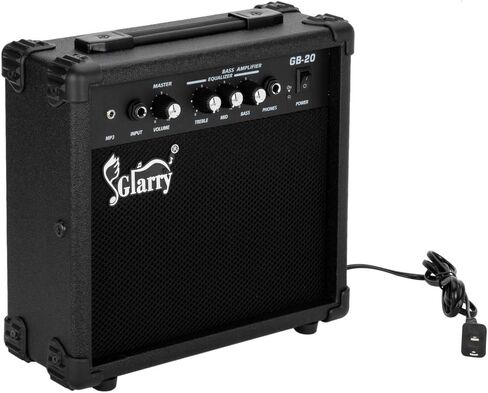 20W Electric Bass Amplifier – Portable Practice Amp with Volume, Treble, Middle & Bass Control, Perfect for Beginner Home Jamming in Saudi Arabia