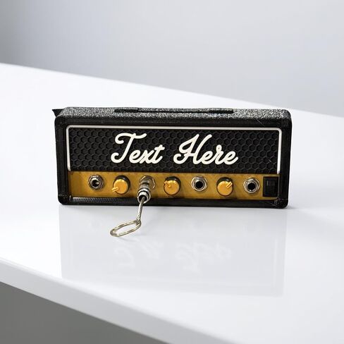 Personalized Guitar Amp Keyholder, Customize Grill Text to Your Name, or Band Name. 4 Keychains Included in Saudi Arabia