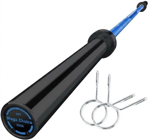 GaveeLife Olympic Barbell لرفع الأثقال - 7FT للخدمة الشاقة (1500LB/700LB)، 4FT Short (500LB)، 4FT EZ Curl Bar - شريط الوزن يناسب 2 "أوزان قياسية - تدريب القوة في صالة الألعاب الرياضية المنزلية in Kuwait
