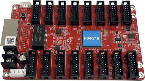 بطاقة استقبال شاشة LED Huidu HD-R716 - تحكم في الوضع المزدوج، 16x منافذ HUB75E، سعة 327,680 بكسل، تدعم PWM ICS، لجدران الفيديو LED، واللافتات الرقمية، والتركيبات الداخلية والخارجية in Kuwait
