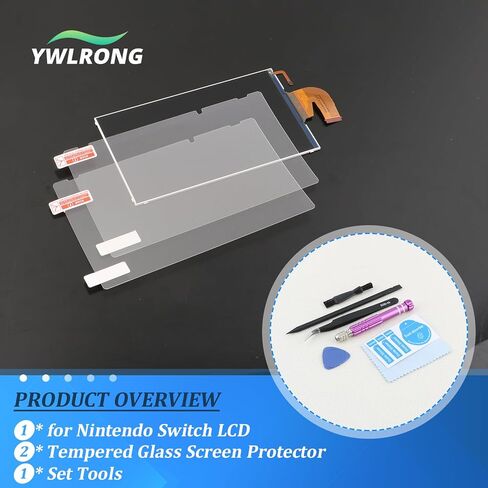 YWLRONG لاستبدال شاشة نينتندو سويتش لمجموعة لوحة شاشة عرض LCD لنينتندو سويتش مع أدوات (غير متضمنة محول رقمي يعمل باللمس) in Kuwait