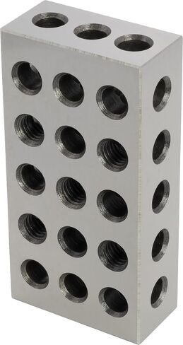 2 pcs Machinist's Setup Blocks, 23 Holes, 25mm Length × 100mm Width × 50mm Height in Kuwait