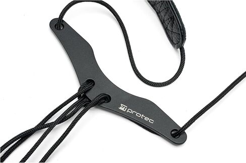 Protec Neck Strap for Saxophone 24" Less Stress Leatherette with Adjustable Comfort Bar and Metal Swivel Snap, Black, Model VC305M in Saudi Arabia