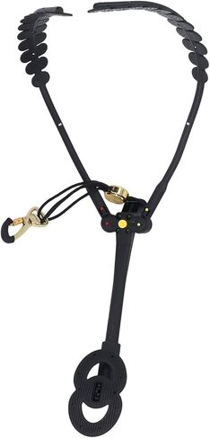 حزام ساكسفون للرقبة، حزام ساكسفون مريح مزدوج الكتفين، حزام ساكسفون قابل للتعديل مع دعم دوار 360 درجة وخطاف ربط معدني لألتو/تينور/باريتون/سوبرانو ساكس in Kuwait