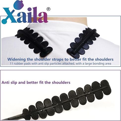 حزام كتف مزدوج من Xaila Saxophone مزود بخطاف دوار 360 درجة وخطاف معدني - حزام رقبة قابل للتعديل لتخفيف الوزن من أجل Alto/Tenor Sax in Kuwait