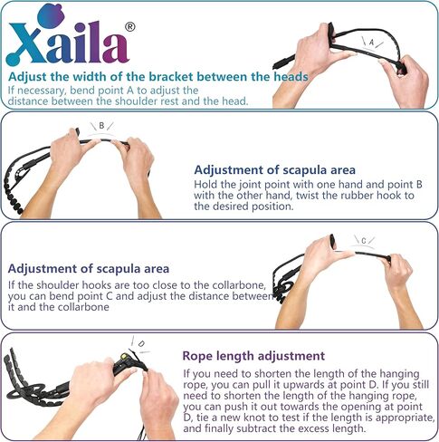 حزام كتف مزدوج من Xaila Saxophone مزود بخطاف دوار 360 درجة وخطاف معدني - حزام رقبة قابل للتعديل لتخفيف الوزن من أجل Alto/Tenor Sax in Kuwait