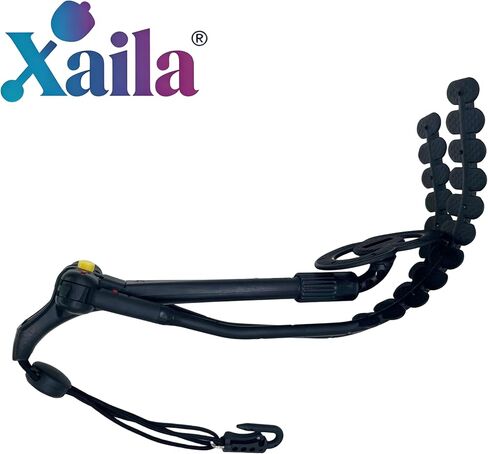 حزام كتف مزدوج من Xaila Saxophone مزود بخطاف دوار 360 درجة وخطاف معدني - حزام رقبة قابل للتعديل لتخفيف الوزن من أجل Alto/Tenor Sax in Kuwait