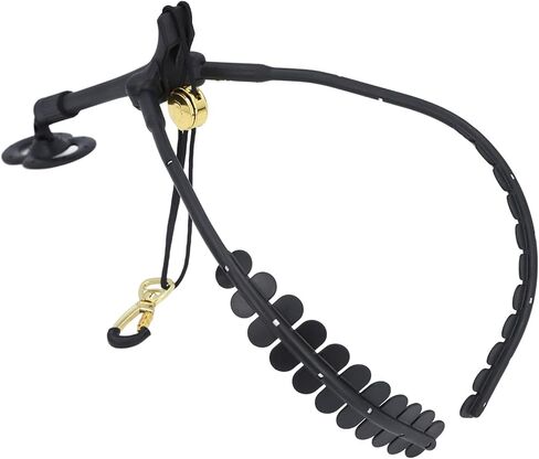 Saxophone Shoulder Strap, Adjustable Neck Support with 360 Degree Swivel for Comfort, Double Strap System, Metal Snap Hook Secure Attachment, for Alto Tenor Saxophone Flute Players in Saudi Arabia