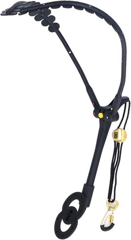 Saxophone Shoulder Strap, Adjustable Neck Support with 360 Degree Swivel for Comfort, Double Strap System, Metal Snap Hook Secure Attachment, for Alto Tenor Saxophone Flute Players in Saudi Arabia