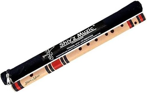 Shiv'z Muzic Flute, G Sharp BASE, PREMIUM Bansuri 24 inches (with Written Manual & Bag) in Saudi Arabia