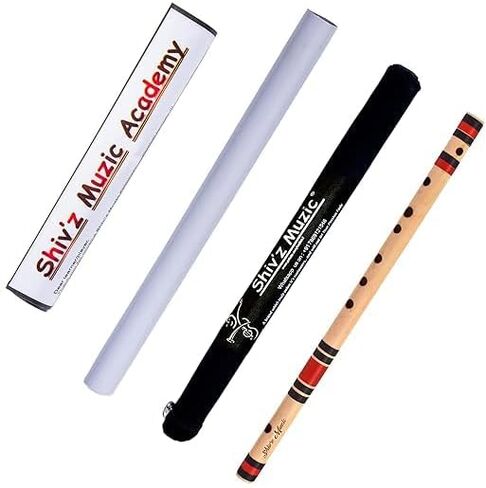 Shiv'z Muzic Flute, G Sharp BASE, PREMIUM Bansuri 24 inches (with Written Manual & Bag) in Saudi Arabia