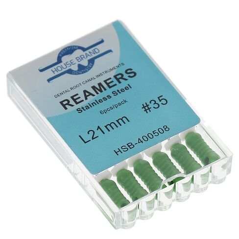 400508 HSB Endodontic Reamers 21mm #35 Stainless Steel 6/Pk in Saudi Arabia