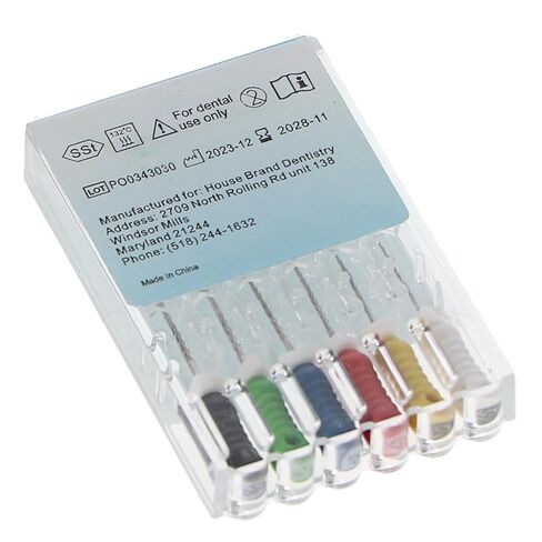 400504 HSB Endodontic Reamers 21mm #15-40 Stainless Steel 6/Pk in Saudi Arabia