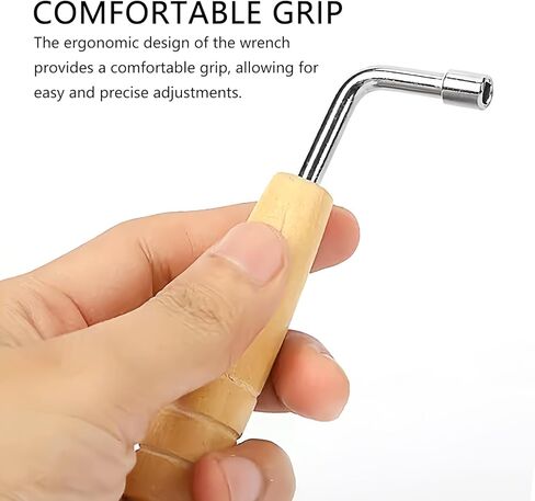 4mm caliber Professional Lyre Harp Piano Tuning Wrench Adjustment Music Instrument Tuning Wrench in Kuwait