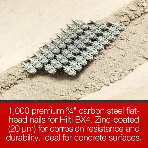 BX4 ½″’ Steel Nails for Hilti BX4-1,000 X-S 14 B4 MX Steel Nails in Saudi Arabia