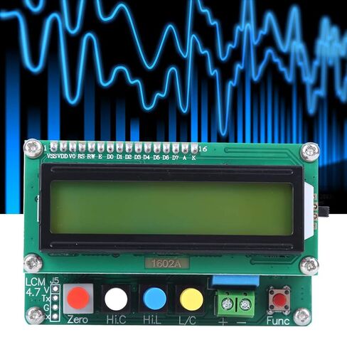 مقياس سعة الحث الرقمي LCD LC100-A عالي الدقة مع سلك طاقة بمشبك اختبار لتصنيع الميكروويف وقياس تحويل محول إمداد الطاقة in Saudi Arabia