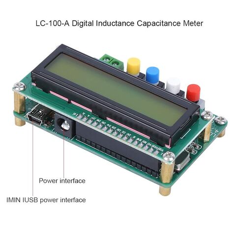 مقياس سعة الحث الرقمي LCD LC100-A عالي الدقة مع سلك طاقة بمشبك اختبار لتصنيع الميكروويف وقياس تحويل محول إمداد الطاقة in Saudi Arabia