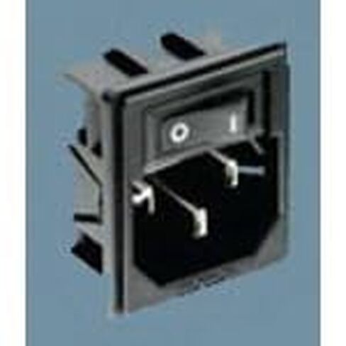 العلامة التجارية TE Connectivity/Corcom، 15CU15S1-5Pack، وحدة إدخال الطاقة EMI/RFI المفلترة PL 3 POS 250VAC 15A Switch ST 1 Port in Kuwait