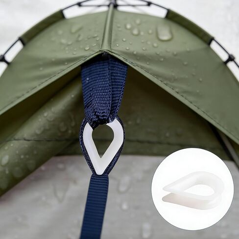 10 قطع من كشتبانات حبل الأسلاك M3، كشتبانات كابل نايلون بلاستيكي لحبل سلكي 10 مم، فتحة تزوير شديدة التحمل للرفع البحري والصناعي وخطوط الملابس الخارجية in Kuwait