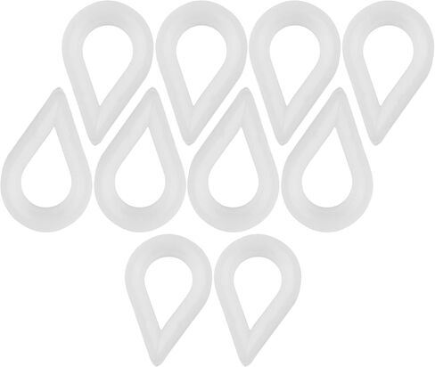 10 قطع من كشتبانات حبل الأسلاك M3، كشتبانات كابل نايلون بلاستيكي لحبل سلكي 10 مم، فتحة تزوير شديدة التحمل للرفع البحري والصناعي وخطوط الملابس الخارجية in Kuwait