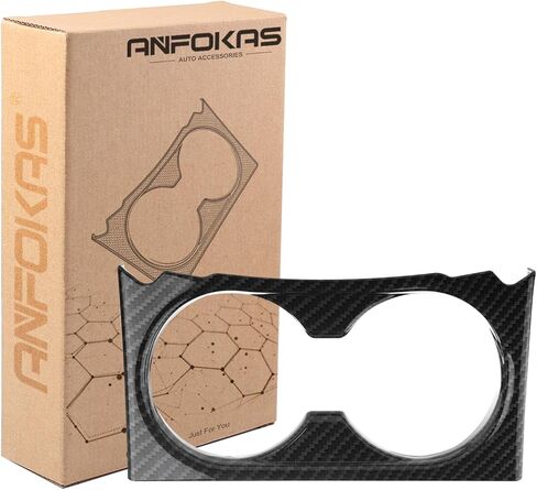 Compatible with Mazda CX-5 2025 2024 2023 2022 2021 2020 2019 2018 2017 Car Center Console Cover Trim Armrest Gear Panel Cup Holder Frame -ABS Carbon Fiber Style in Kuwait