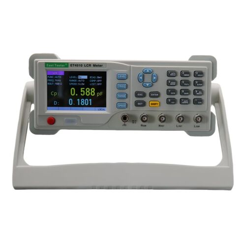 ET4510 LCR Meter Capacitance Meter 10-100KHz (1Hz Step). 5 -Digit Display for L/C/R/Z etc. Wide Range: L (0.001µH - 9999H), C (0.001pF - 99.999mF), R (0.0001Ω - 99.99MΩ). 0.1% Accuracy 0.1% in Kuwait