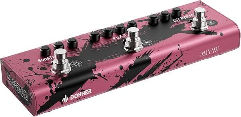 Donner X MIYAVI Multi Effects Guitar Pedal Rage Breaker Triple Pedal 3-in-1 Analog Guitar Pedal Overdrive Fuzz Boost for Electric Guitar in Saudi Arabia