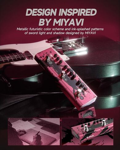Donner X MIYAVI Multi Effects Guitar Pedal Rage Breaker Triple Pedal 3-in-1 Analog Guitar Pedal Overdrive Fuzz Boost for Electric Guitar in Saudi Arabia