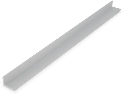 Outwater Plastics Alu888-S Satin Finish 1/2 Inch x 3/4 Inch x 1/16 Inch Aluminum Angle Moulding 36 Inch Lengths (Pack of 4) in Saudi Arabia